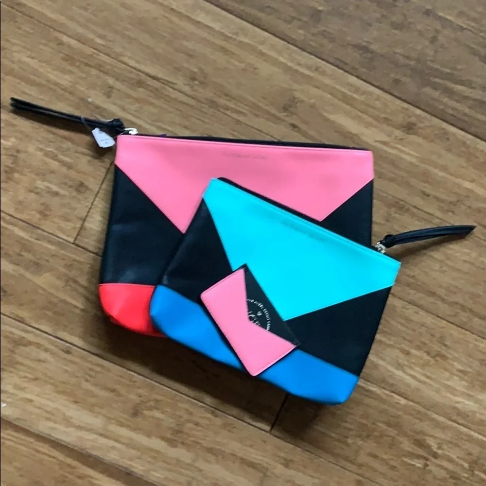 NEW VICTORIA SECRET Make-Up/Wallet 3pc Set